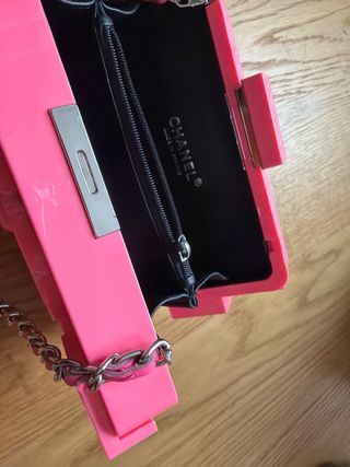 Bolso Chanel rosa version LEGO preciosa