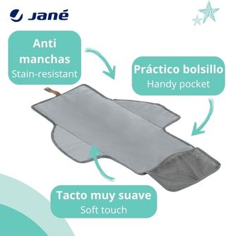 Jané Cambiador Portátil con Bolsillo, Plegable, Co