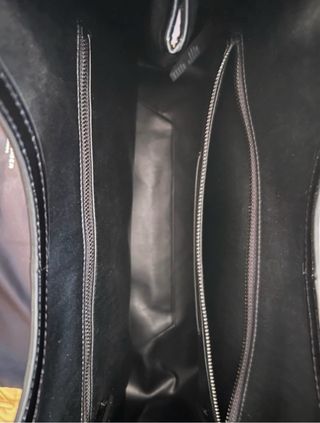 Borsa shopping nera lucida