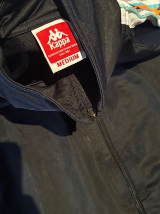 Chaqueta Kappa Vintage Negra Multicolor