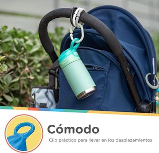 Nuby - Thirsty Kids - Botella Acero Inoxidable Fli