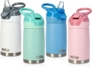 Nuby - Thirsty Kids - Botella Acero Inoxidable Fli
