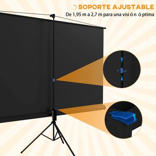Pantalla de Proyección con Soporte Portátil