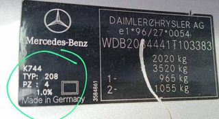 Llanta mercedes-benz 315357 7.5jx16h2et37 clk 200