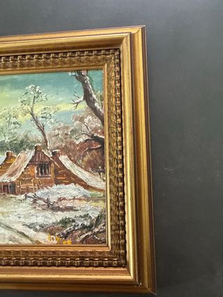 Cuadro decorativo aldea