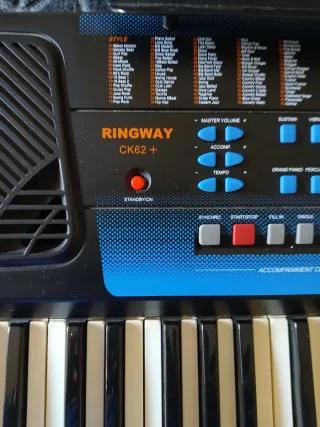 Teclado Ringway CK62+ 5 octavas