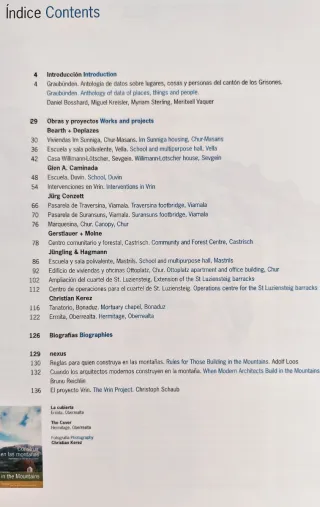 Revista Arquitectura 2G Construir en las Montañas