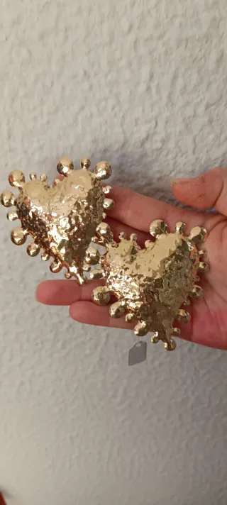 Pendientes Corazón Dorados