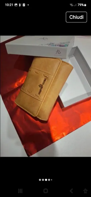 Portafoglio donna senape Antonio Basile