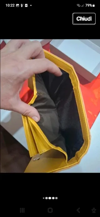 Portafoglio donna senape Antonio Basile