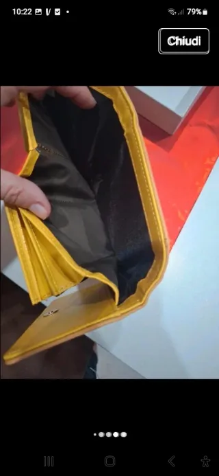 Portafoglio donna senape Antonio Basile