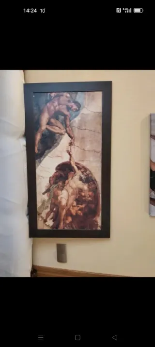 Cuadro La Creación de Adán