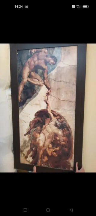 Cuadro La Creación de Adán