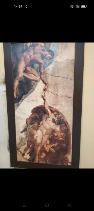 Cuadro La Creación de Adán