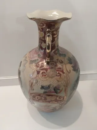 Vaso Cinese Decorato con Manici