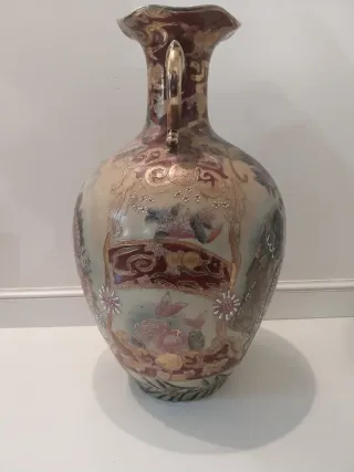 Vaso Cinese Decorato con Manici