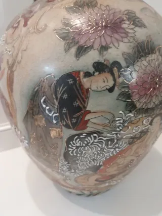 Vaso Cinese Decorato con Manici
