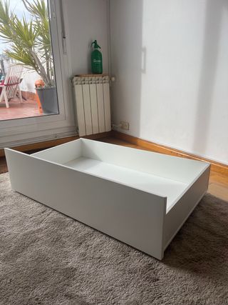 Cajón cama Ikea Malm blanco con ruedas