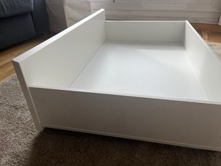 Cajón cama Ikea Malm blanco con ruedas