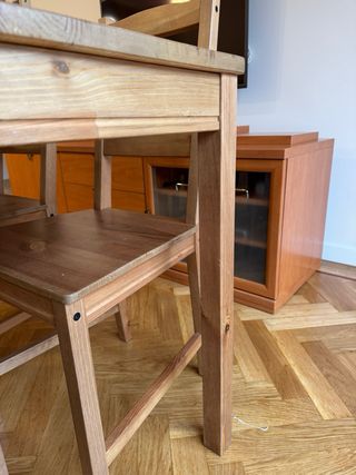 Mesa Comedor Ikea HAGERNAS + 4 Sillas Madera