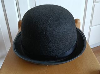 Bombín negro para disfraz