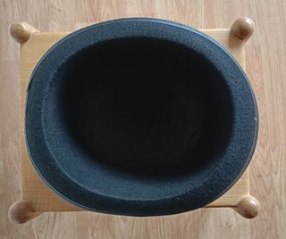 Bombín negro para disfraz