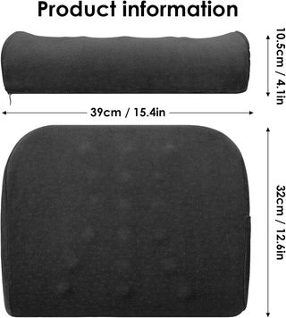 Cojín Lumbar para Coche, Almohada Lumbar con Espon
