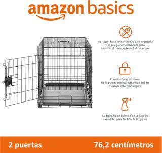 Amazon Basics Jaula para perro de alambre metálico