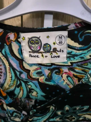 Camisa Peace & Love M/38/10 Multicolor