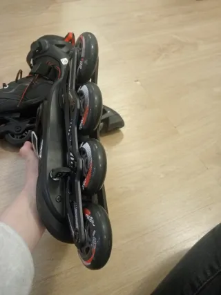 Patines en línea infantiles negros