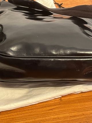 Lotto 2 borse a spalla Lamarthe in vernice nera