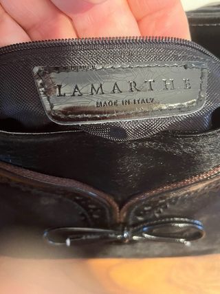 Lotto 2 borse a spalla Lamarthe in vernice nera