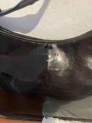 Lotto 2 borse a spalla Lamarthe in vernice nera