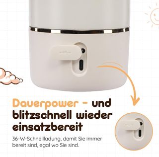 BEBELUX® Calentador de biberones | Carga rápida US