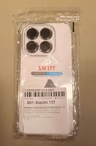 Funda Xiaomi 15T Transparente 1.5MM