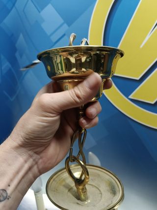 Clásica Lampara de techo, mid century, 8 brazos 70x71 cm