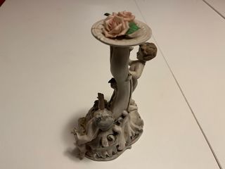 Portacandele con angeli e fiori