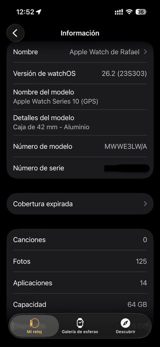 Apple Watch Series 10 (42mm) Negro + 7 Correas