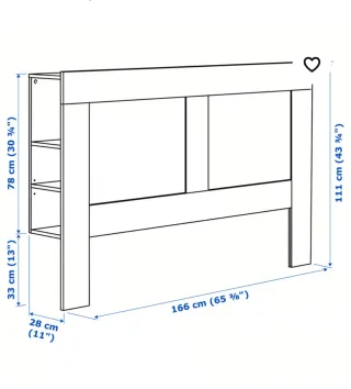 Cabecero Cama Blanco Ikea 160cm