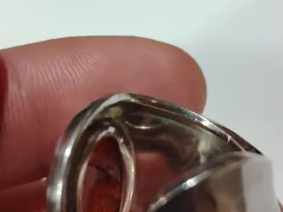 Anillo Plata 925 y Ámbar