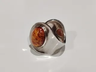 Anillo Plata 925 y Ámbar