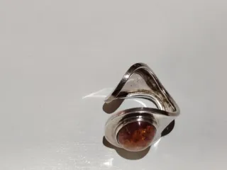 Anillo Plata 925 y Ámbar