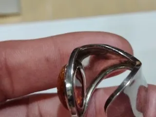 Anillo Plata 925 y Ámbar