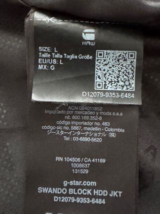 Chaquetón G-Star Raw Negro