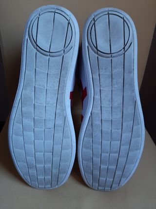 Scarpe Armani Jeans alte bianche e rosse