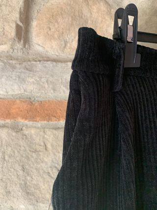 Pantaloni velluto donna neri