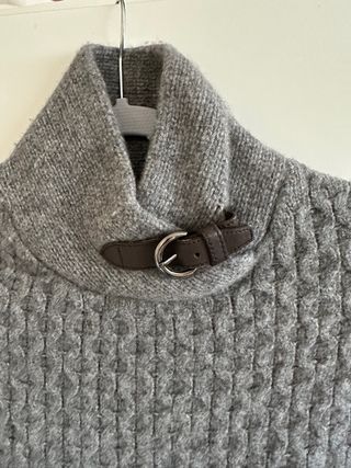 Poncho de punto Massimo Dutti 100% algodón