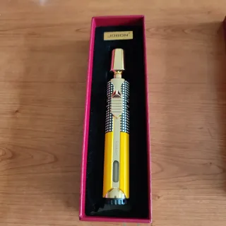 Soplete Encendedor Recargable Jobon Dorado