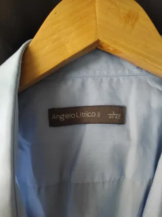 Chaqueta Azul Marino y Camisa Celeste Hombre