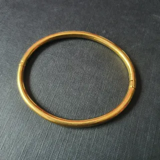Pulsera Baño de Oro Media Caña